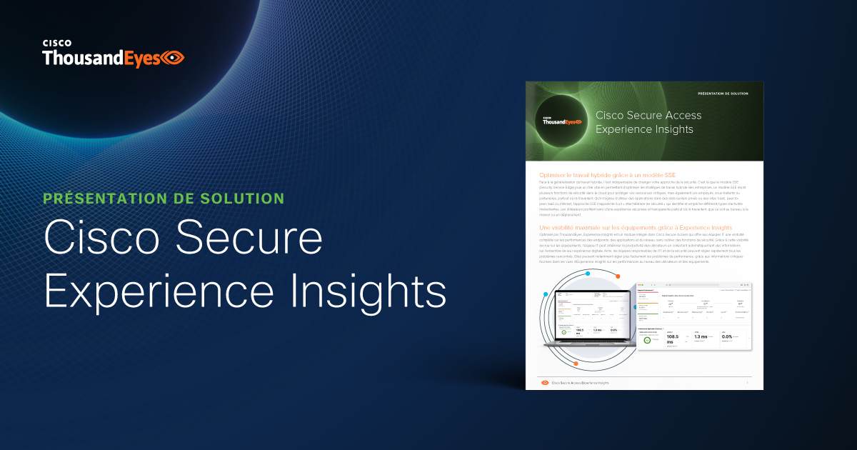 Cisco Secure Access Experience Insights