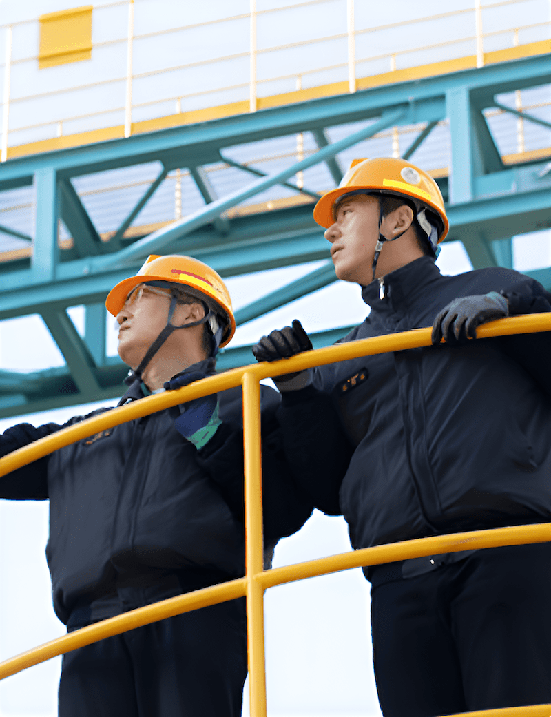 Korea Zinc engineers monitoring a work site