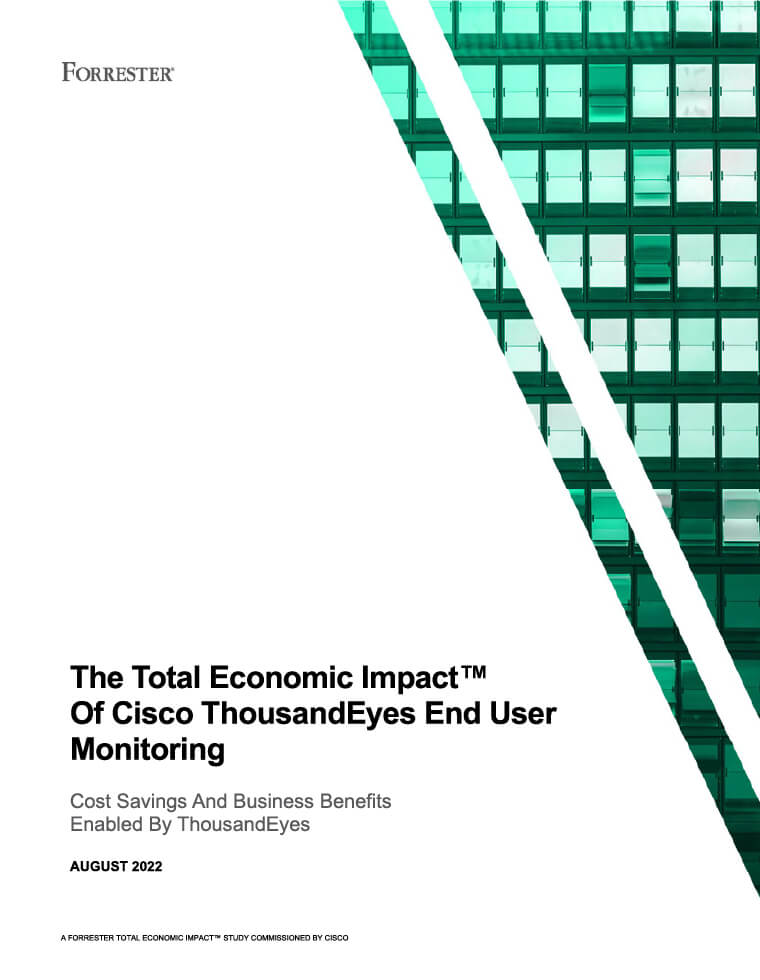 L’étude sur l’impact économique total de Forrester Consulting examine le rendement du capital investi que les grandes entreprises peuvent obtenir en déployant la supervision des utilisateurs finaux