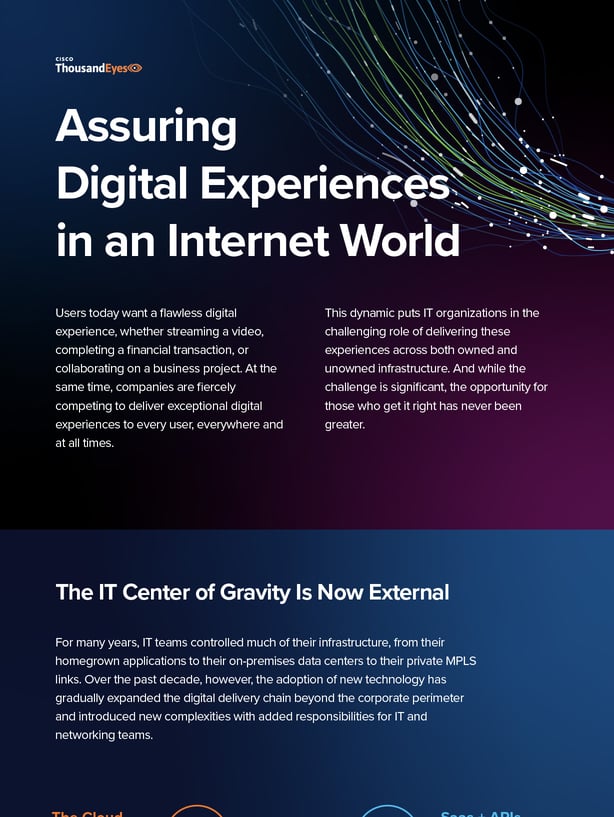 Assuring Digital Experiences in an Internet World