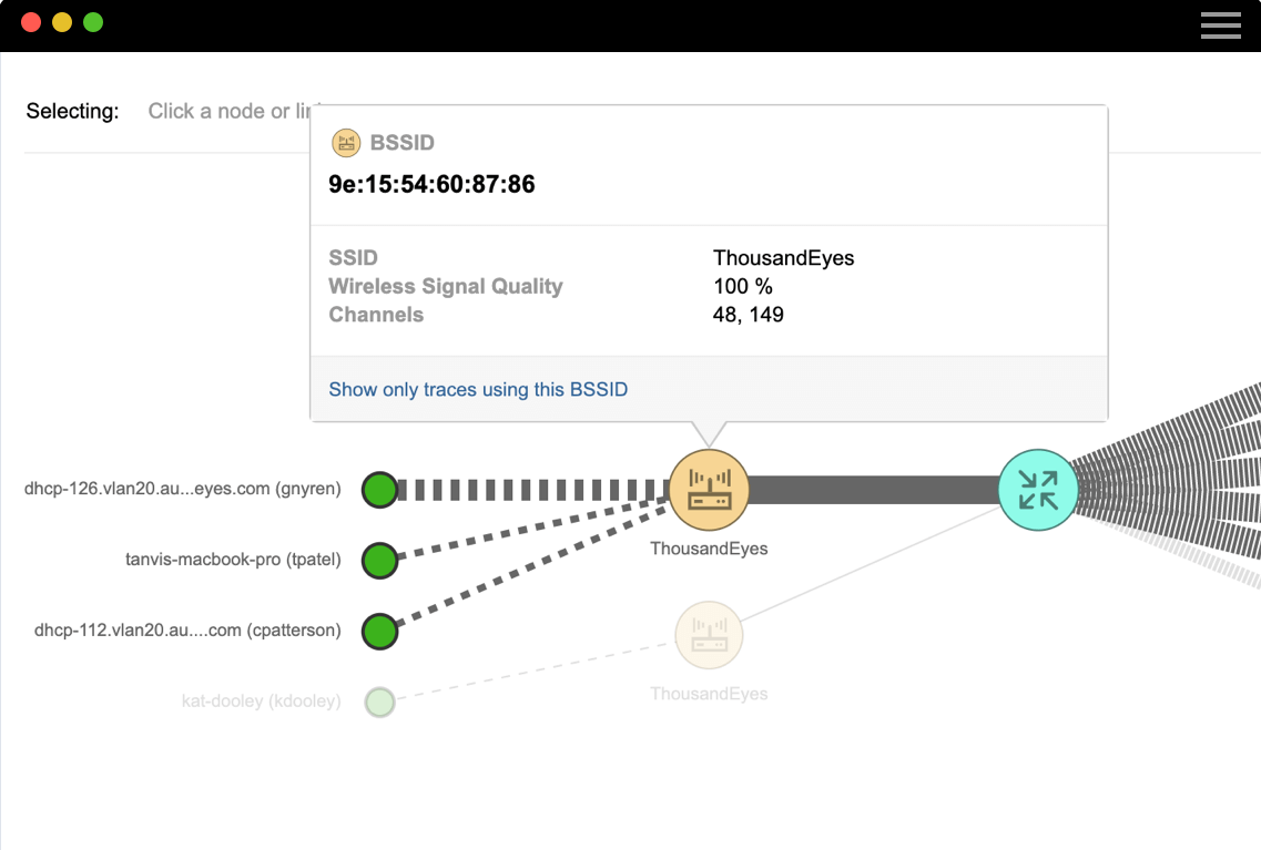 Découvrez à quoi les utilisateurs du Wi-Fi se connectent et découvrez la qualité du signal, la vitesse du lien, la congestion et d’autres facteurs de rendement